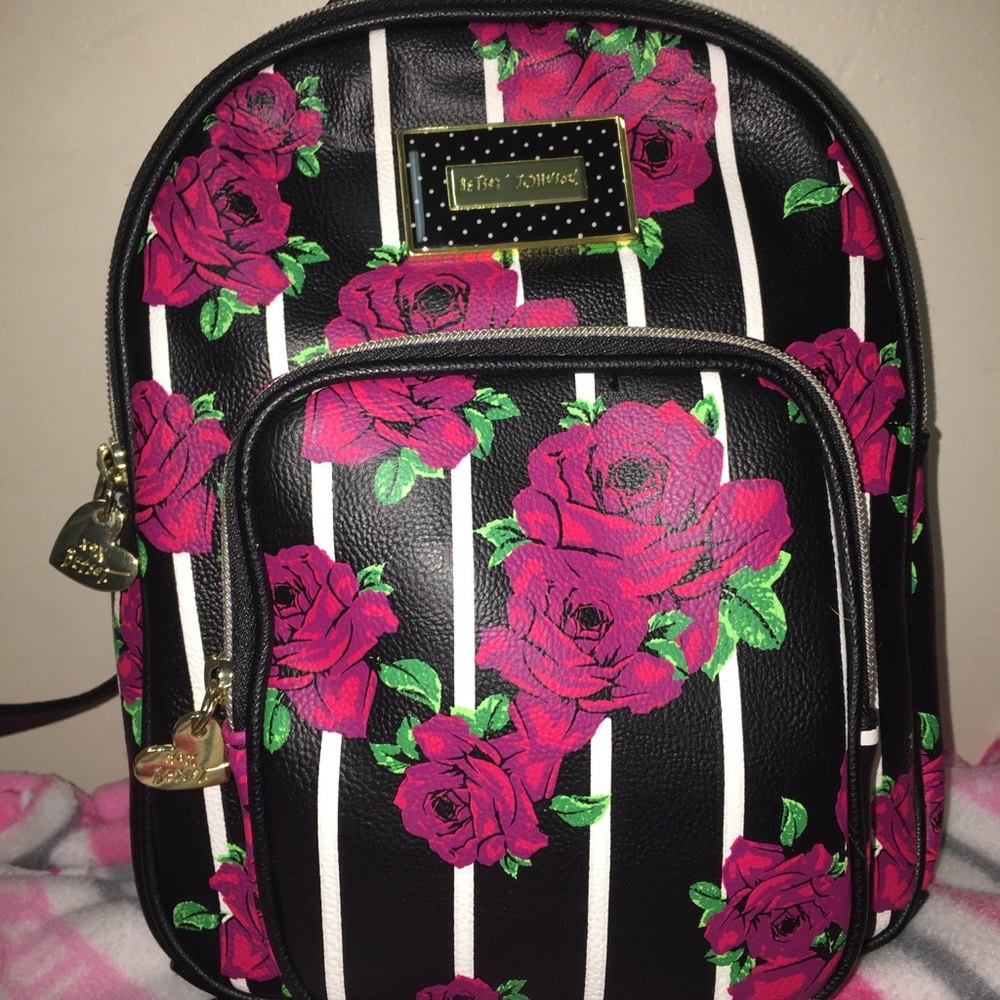 STUNNING BETSEY JOHNSON ROSE MINI BACKPACK
